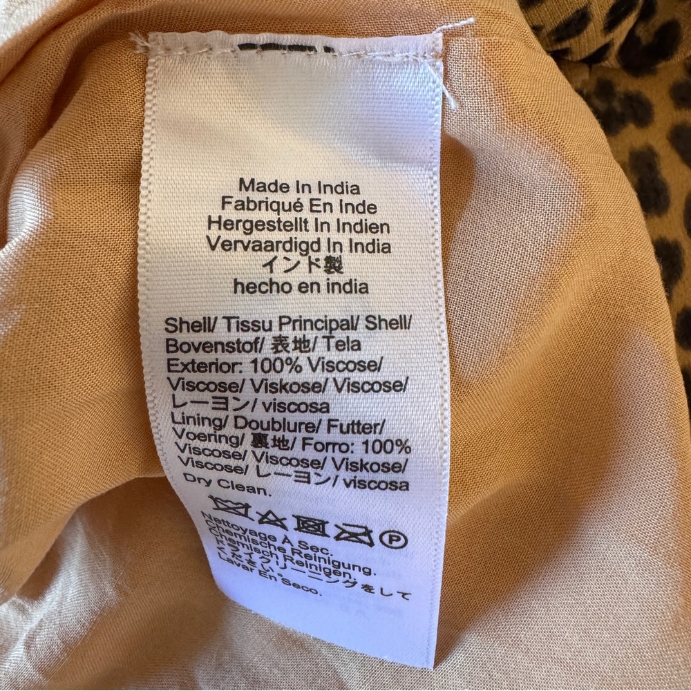 J. CREW NWT Gathered Sheath Maxi Dress in Leopard Chiffon Size 4 - Picture 14 of 15